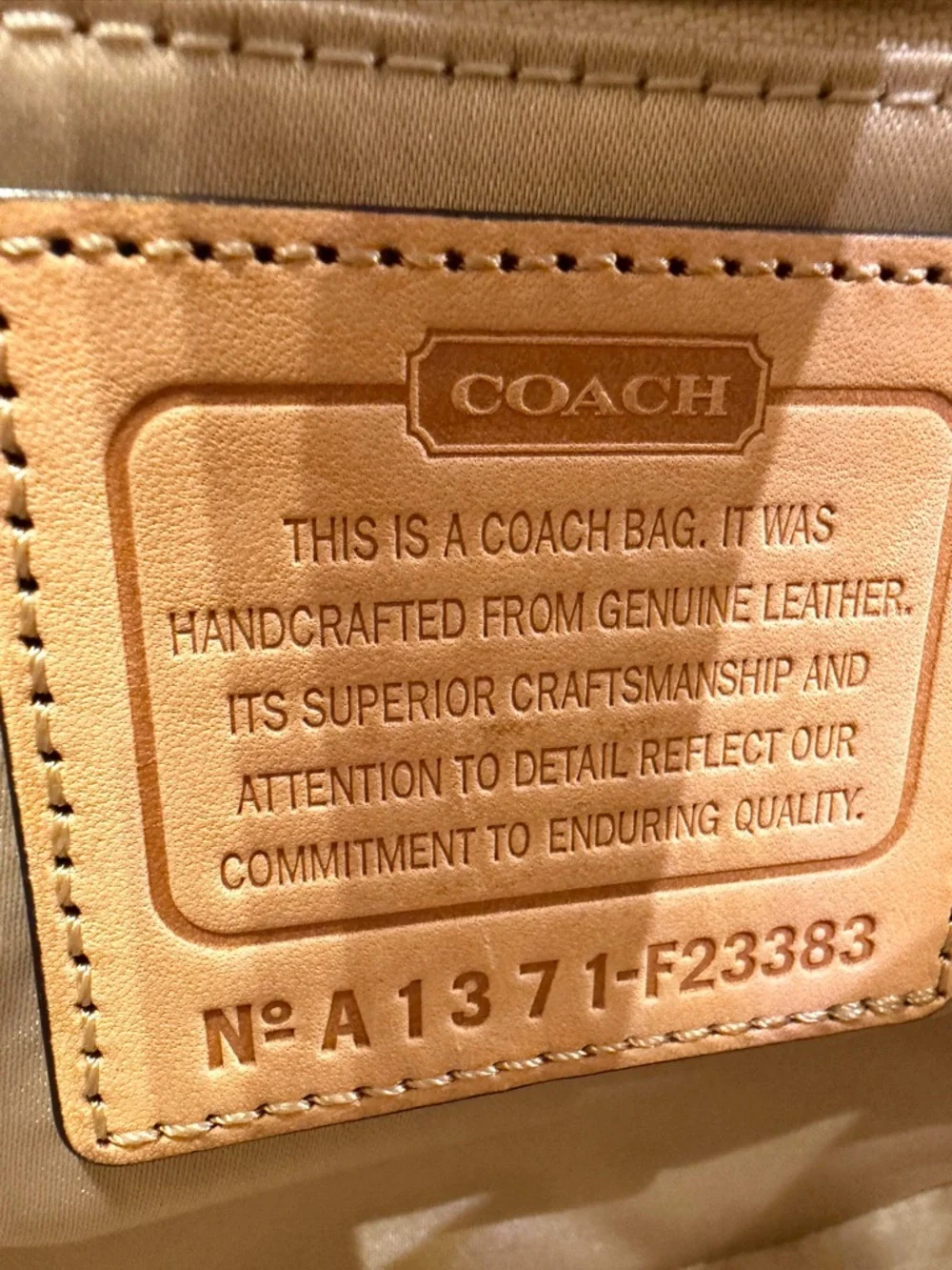 Coach Park Colorblock Leather Crossbody - Red, Blue & Tan Trim #F23383 - Picture 14 of 15